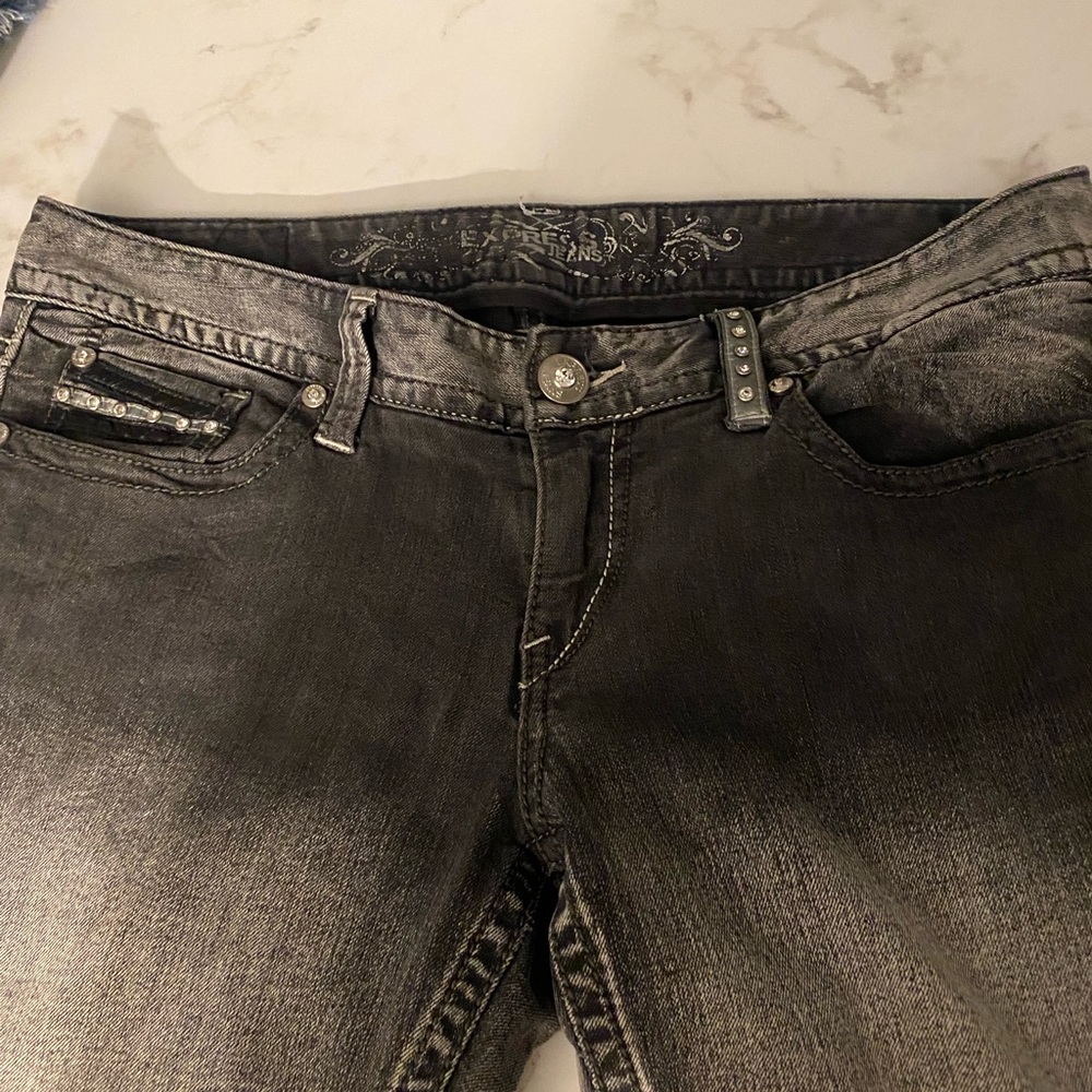 Express Skinny Jeans rhinestones